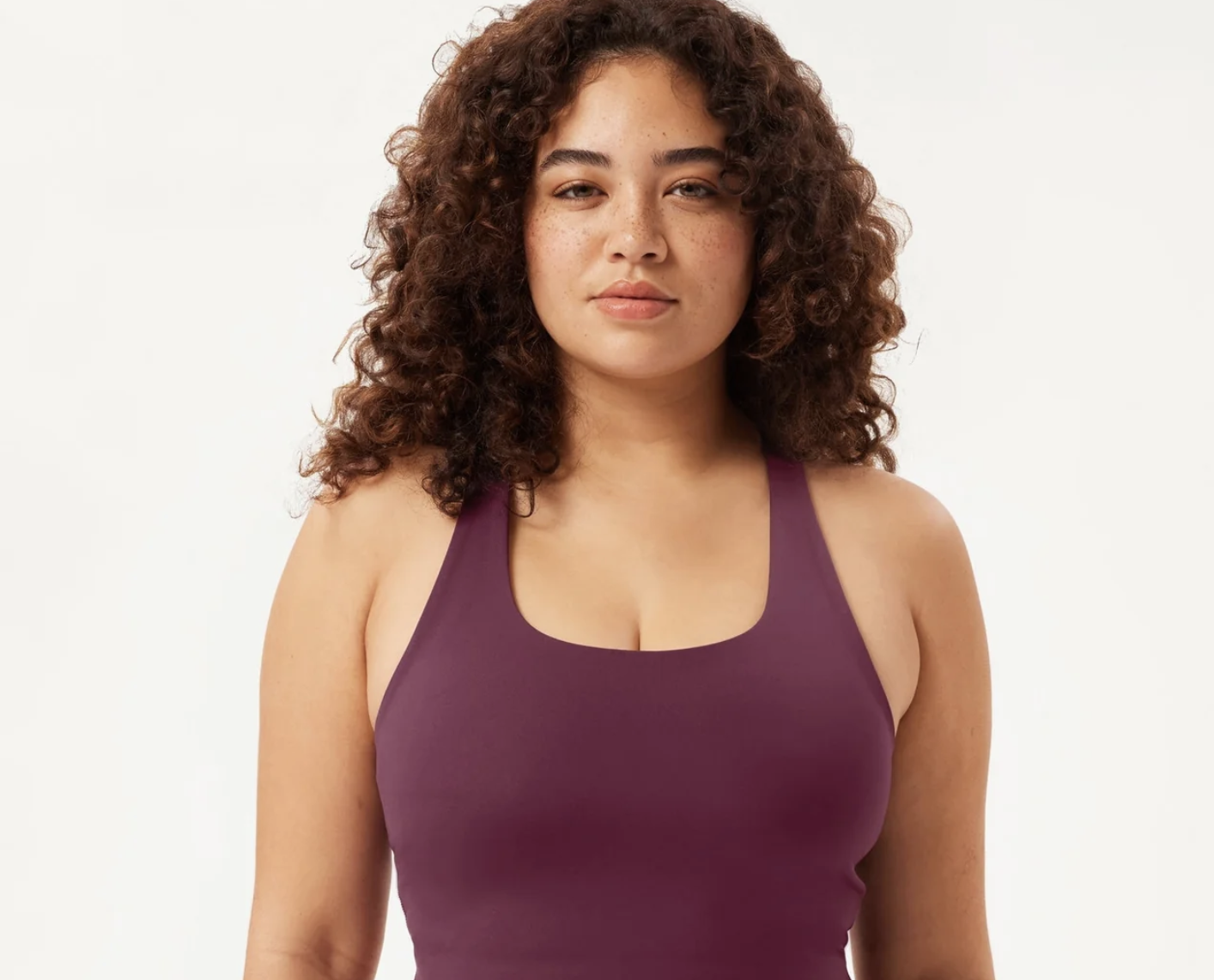 Plum Paloma Racerback Bra Girlfriend Collective